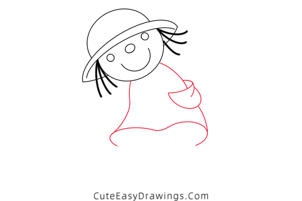 how to draw a doll - www.cuteeasydrawings.com