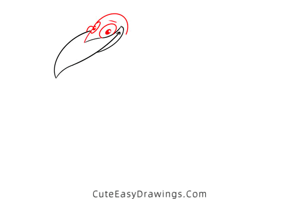 how to draw a raven - www.cuteeasydrawings.com