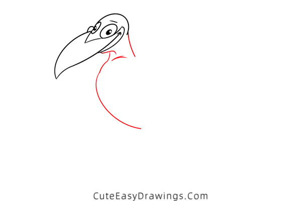 how to draw a raven - www.cuteeasydrawings.com