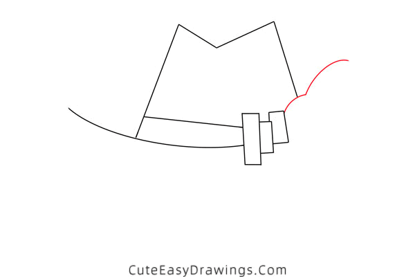 how to draw a cowboy hat - www.cuteeasydrawings.com