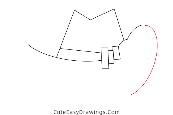 how to draw a cowboy hat - www.cuteeasydrawings.com