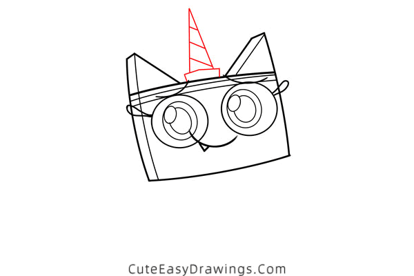 how to draw unikitty - www.cuteeasydrawings.com