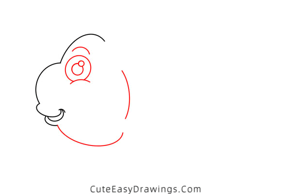 how to draw a parrot fish - www.cuteeasydrawings.com