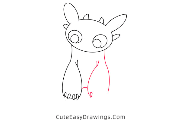 how to draw toothless - www.cuteeasydrawings.com