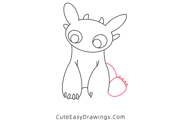 how to draw toothless - www.cuteeasydrawings.com