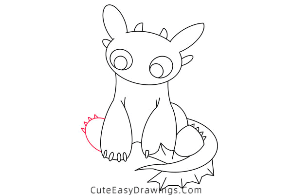 how to draw toothless - www.cuteeasydrawings.com