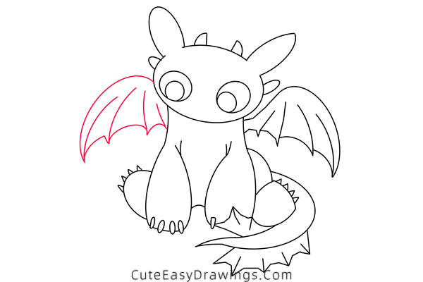 how to draw toothless - www.cuteeasydrawings.com