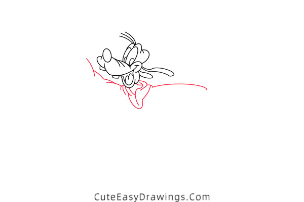 how to draw goofy - www.cuteeasydrawings.com