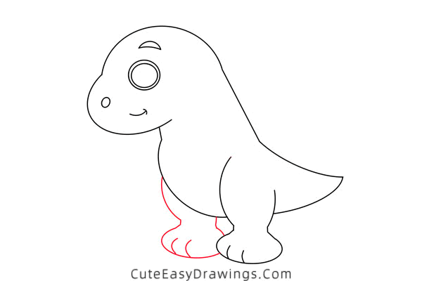 how to draw a cartoon spinosaurus - www.cuteeasydrawings.com