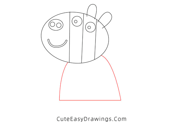 how to draw zoe zebra - www.cuteeasydrawings.com