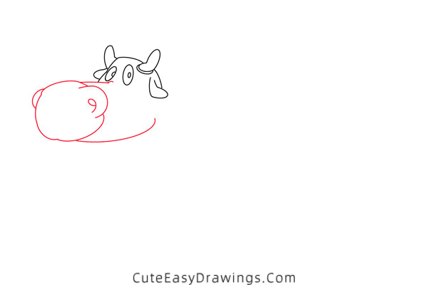 how to draw a cow - www.cuteeasydrawings.com