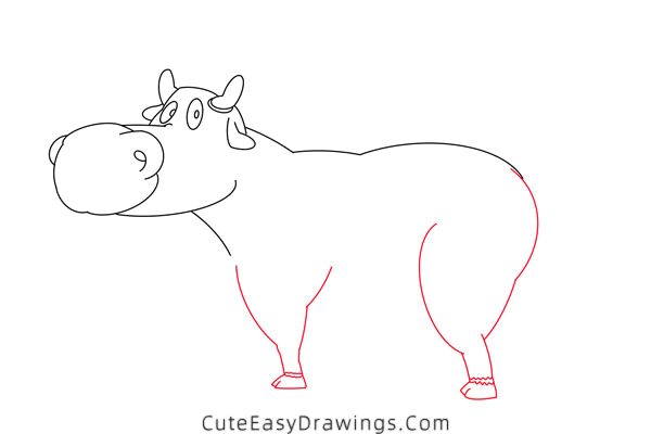 how to draw a cow - www.cuteeasydrawings.com