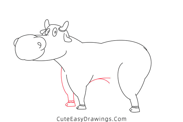 how to draw a cow - www.cuteeasydrawings.com