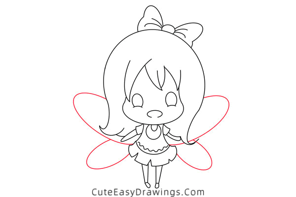 how to draw a fairy easy - www.cuteeasydrawings.com