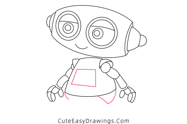 how to draw a robot - www.cuteeasydrawings.com