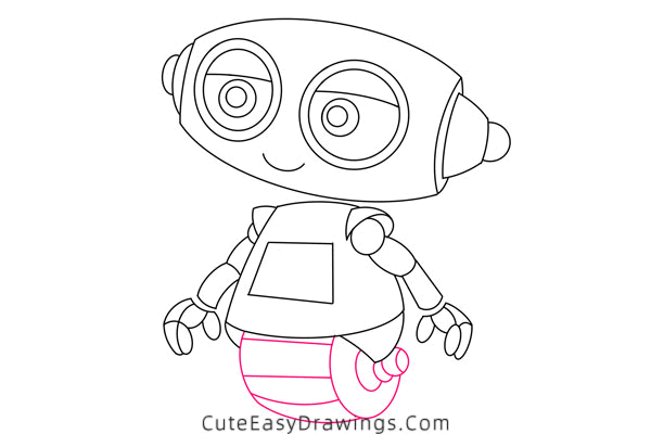 how to draw a robot - www.cuteeasydrawings.com