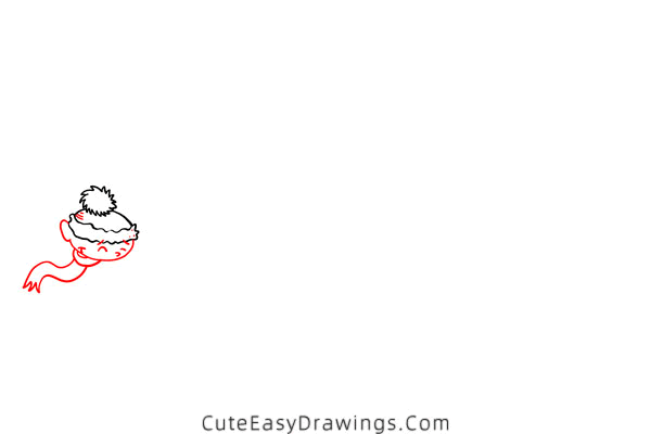 how to draw a snowball fight - www.cuteeasydrawings.com