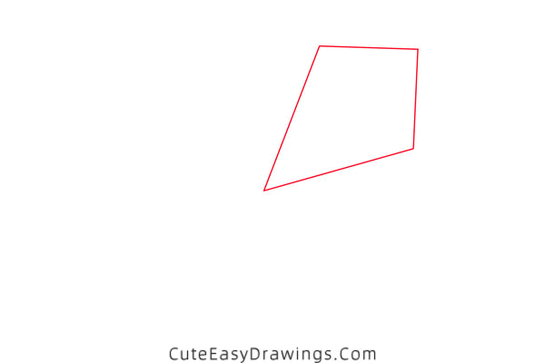 how to draw a kite - www.cuteeasydrawings.com