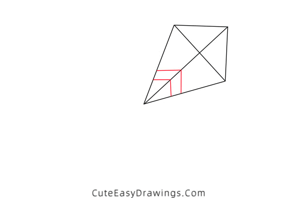 how to draw a kite - www.cuteeasydrawings.com