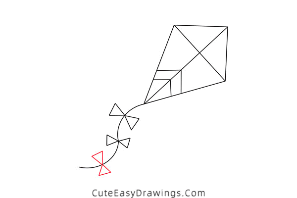 how to draw a kite - www.cuteeasydrawings.com