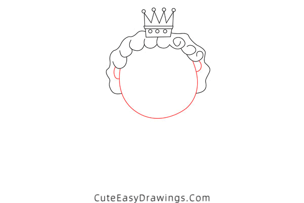 how to draw the queen from peppa pig - www.cuteeasydrawings.com