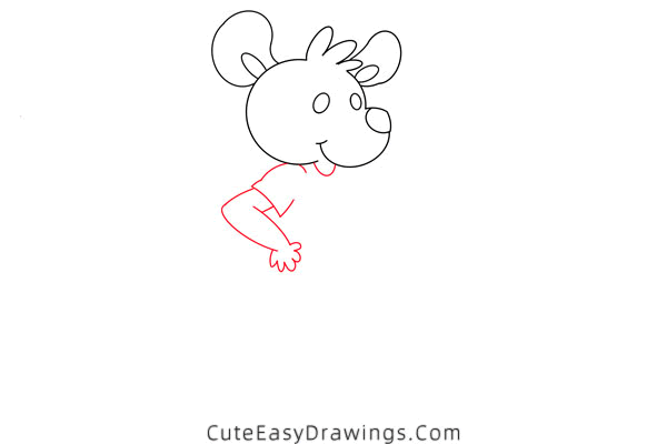 how to draw a kangaroo - www.cuteeasydrawings.com