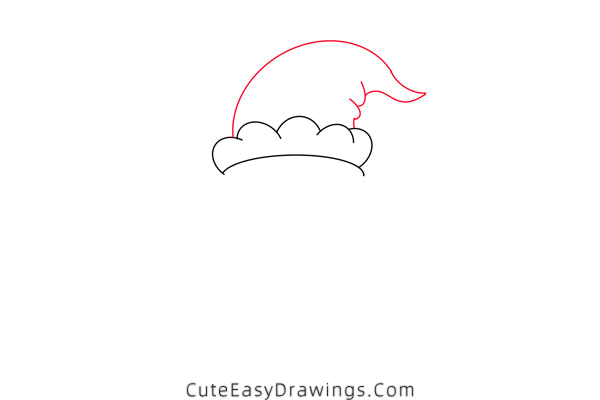 how to draw santa claus face - www.cuteeasydrawings.com