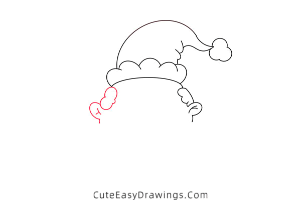 how to draw santa claus face - www.cuteeasydrawings.com