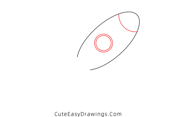 how to draw a rocket in space - www.cuteeasydrawings.com