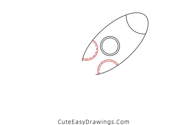 how to draw a rocket in space - www.cuteeasydrawings.com