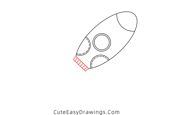 how to draw a rocket in space - www.cuteeasydrawings.com