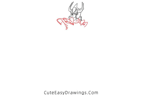 how to draw phoenix ikki from saint seiya - www.cuteeasydrawings.com