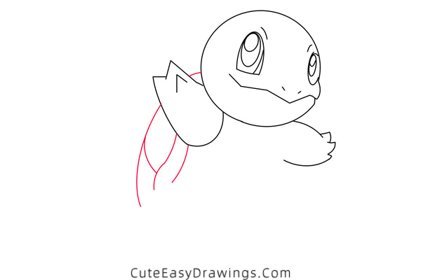 how to draw squirtle from pokemon - www.cuteeasydrawings.com