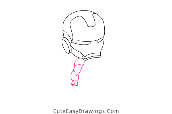 how to draw iron man - www.cuteeasydrawings.com