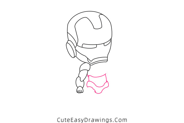 how to draw iron man - www.cuteeasydrawings.com