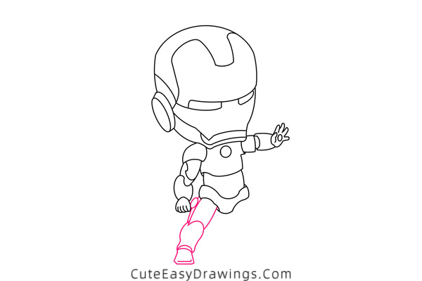 how to draw iron man - www.cuteeasydrawings.com