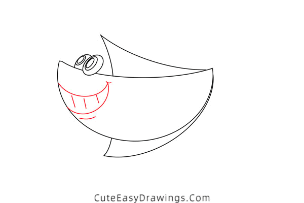 how to draw a sea fish - www.cuteeasydrawings.com