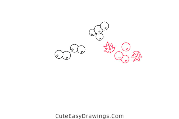 how to draw a fruit tree - www.cuteeasydrawings.com