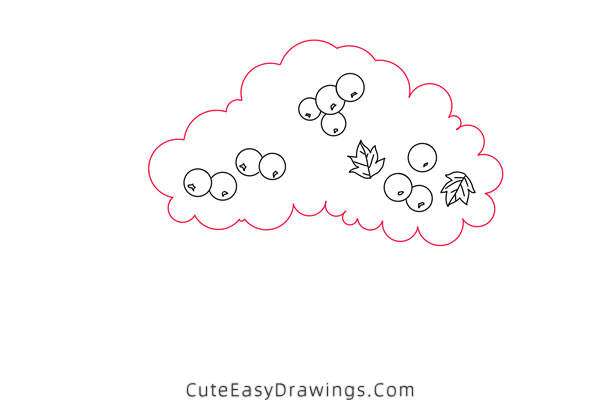 how to draw a fruit tree - www.cuteeasydrawings.com