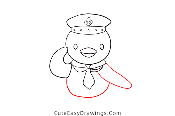 how to draw a seagull seaman - www.cuteeasydrawings.com