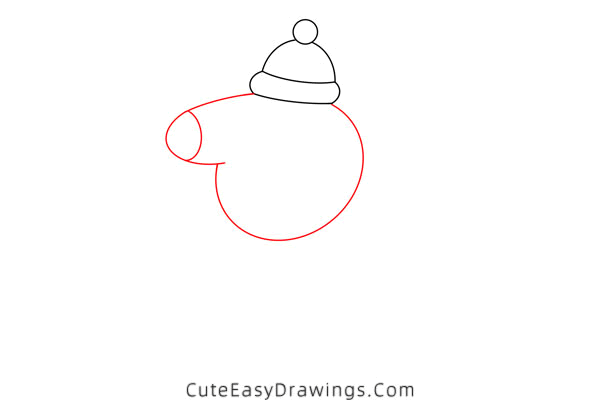 how to draw mummy pig from peppa pig - www.cuteeasydrawings.com