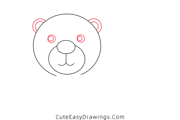 how to draw a bear - www.cuteeasydrawings.com