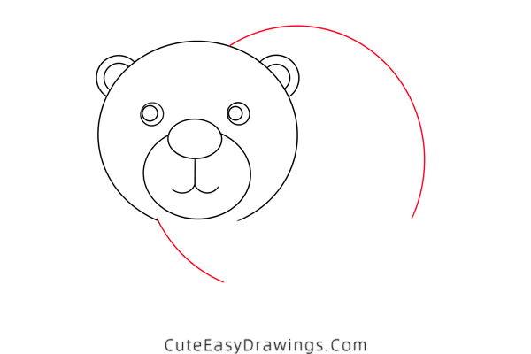 how to draw a bear - www.cuteeasydrawings.com