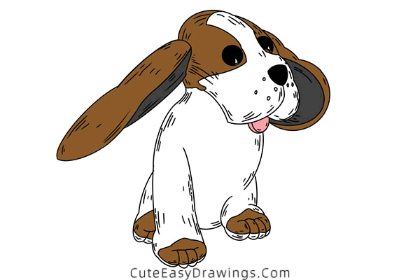 how to draw a puppy easy - www.cuteeasydrawings.com