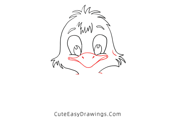 how to draw a baby chick - www.cuteeasydrawings.com