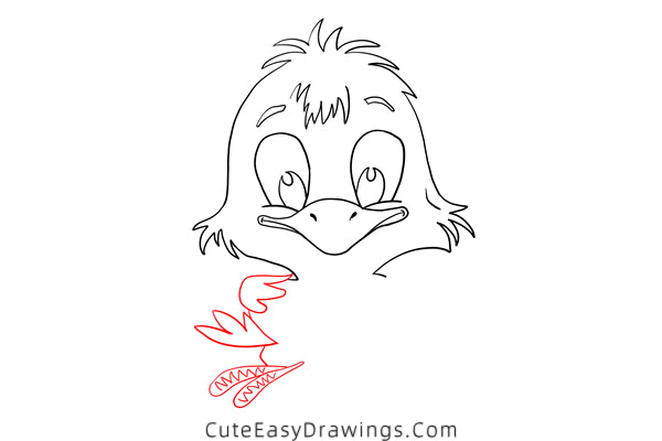 how to draw a baby chick - www.cuteeasydrawings.com