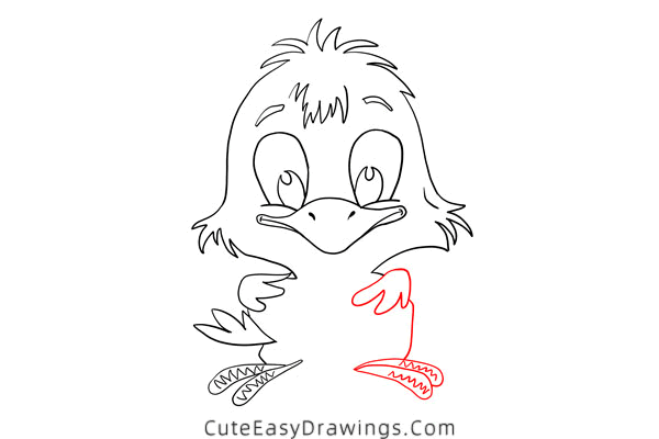 how to draw a baby chick - www.cuteeasydrawings.com