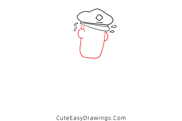 how to draw a postman - www.cuteeasydrawings.com