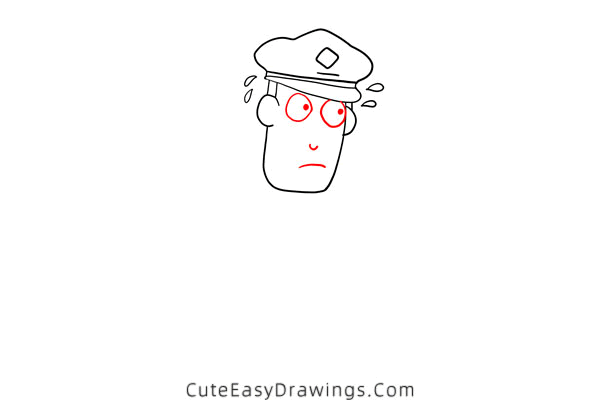 how to draw a postman - www.cuteeasydrawings.com