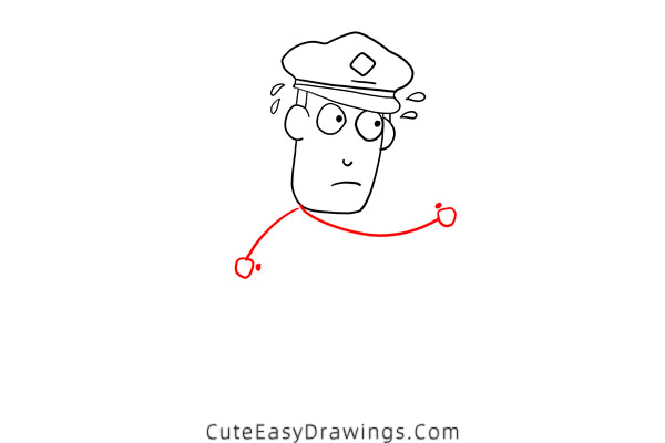 how to draw a postman - www.cuteeasydrawings.com